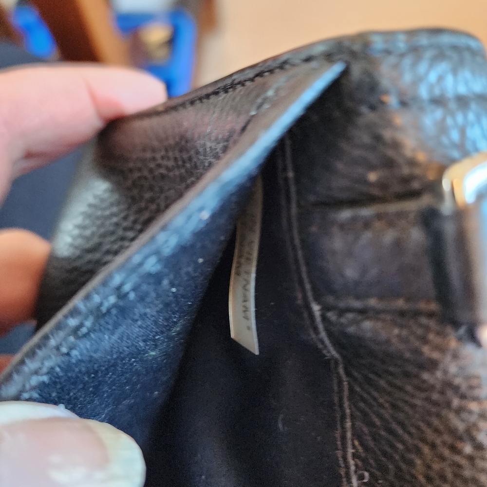 Coach Black Leather Crossbody Wallet Bag - Picture 2 of 11